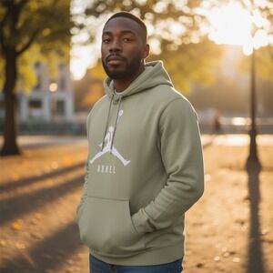 Steve Urkel Jumpman Hoodie Cotton‎ Blend Men's Size Extra Large Family Matters
